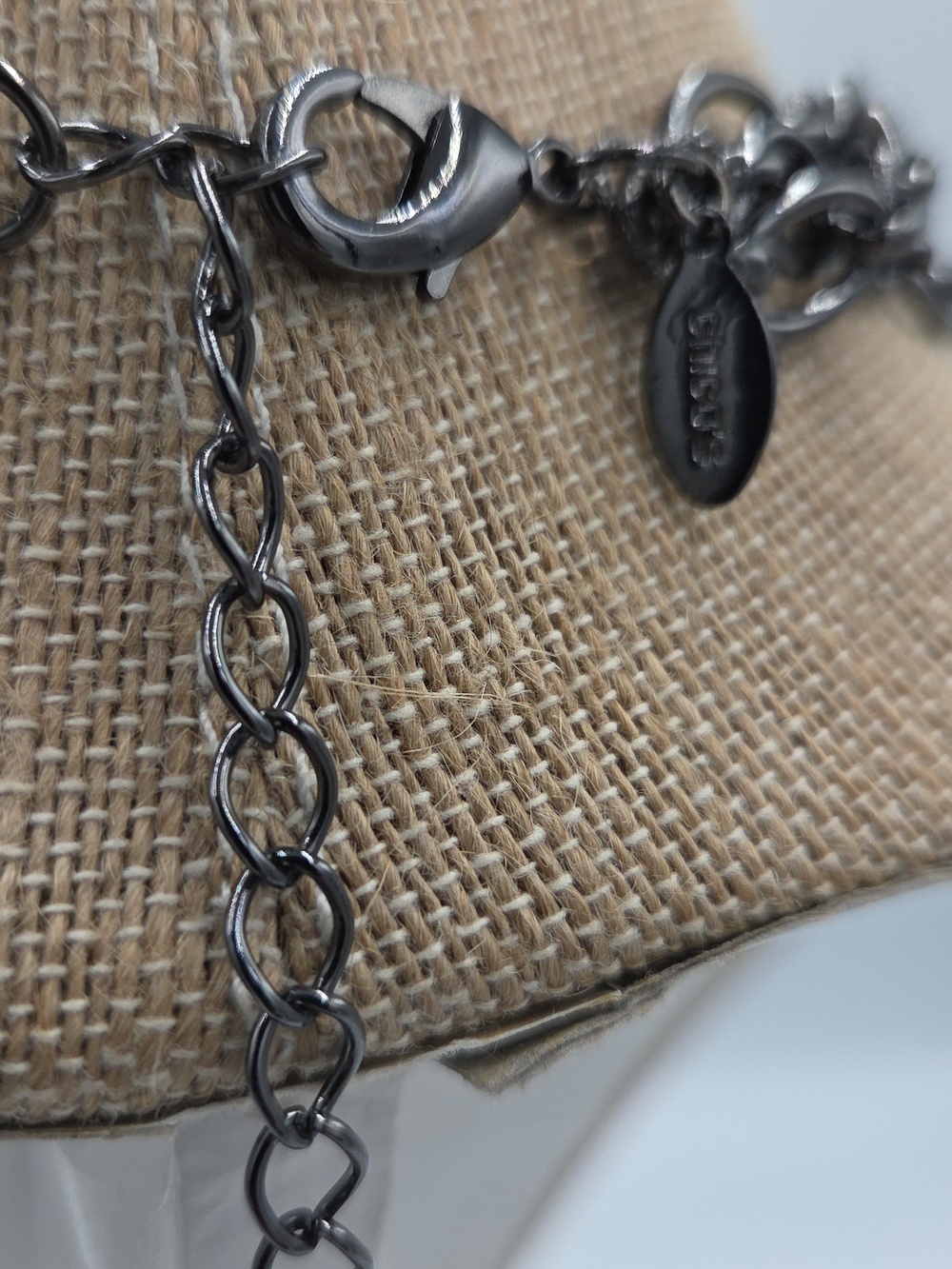Chico's Multi-Strand Purple Gemstone and Crystal Necklace - Picture 3 of 5